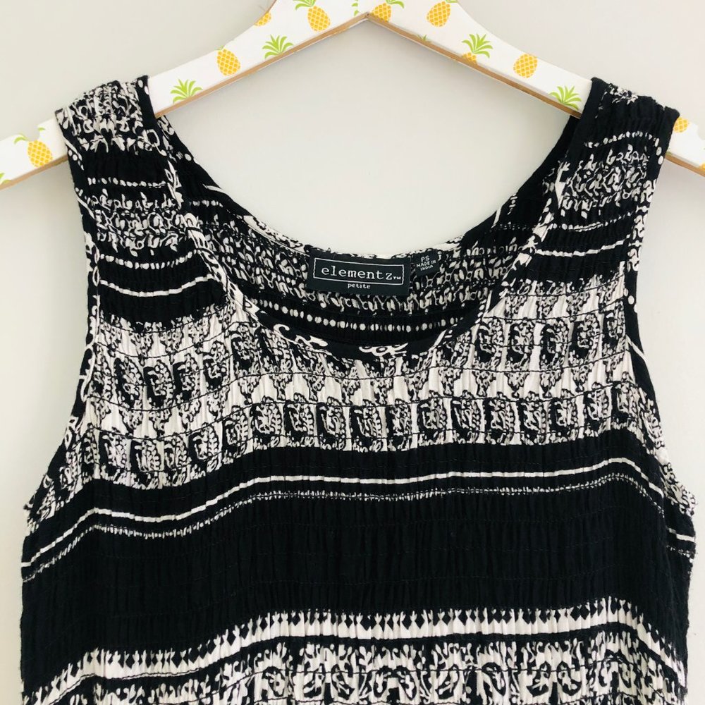 Elementz Black & White Maxi Dress